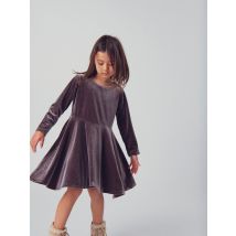 Robe En Velours Lisse Pailleté - 8 ans - Fille - Du Pareil Au Même