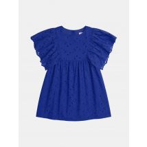 Robe Bleue À Broderie Anglaise Pour - Fille - Du Pareil Au Même