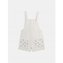 Salopette Courte Broderies Coeur Pour - Fille - Du Pareil Au Même