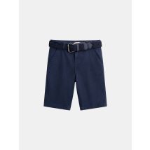 Bermuda Bleu Foncé Avec Ceinture Pour Garçon - 5 ans - Du Pareil Au Même