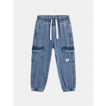 Pantalon Cargo En Denim Pour - Garçon - Du Pareil Au Même