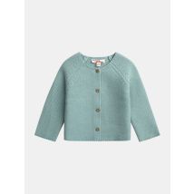 Cardigan En Tricot Bleu Poudré Pour pour Bébé - Fille - Du Pareil Au Même