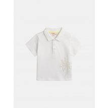 Polo Écru Avec Broderie Palmier Pour pour Bébé - Garçon - Du Pareil Au Même
