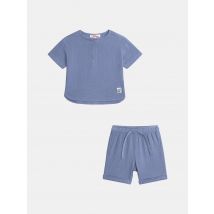 Ensemble 2 Pièces Bleu Pervenche Pour pour Bébé - Garçon - Du Pareil Au Même