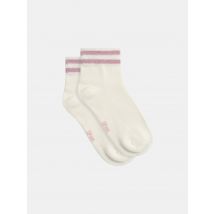 Socquettes Tennis Beige Et Rose Pour - Fille - Du Pareil Au Même