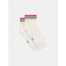 Socquettes Écrues Pailletées Multicolores Pour - Fille - Du Pareil Au Même