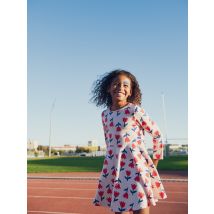 Robe Patineuse Manches Longues Imprimé Fleur Pour - Fille - Du Pareil Au Même