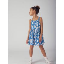 Robe Bleue À Imprimé Fleurs Pour - Fille - Du Pareil Au Même