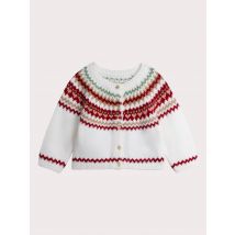 Cardigan Intarsia Per Bebè Femminile - 6 Mese - Du Pareil Au Même