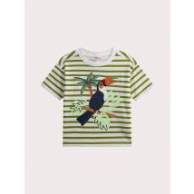 T-shirt A Righe Flame Con Animazione Pappagallo - 6 Anni - Du Pareil Au Même