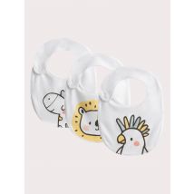 Set Di 3 Bavaglini Per Neonati Stampa Savanna - TU - Du Pareil Au Même