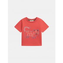 T-shirt Rossa A Maniche Corte Con Motivo Tigre Per Bambino - 12 Mese - Du Pareil Au Même