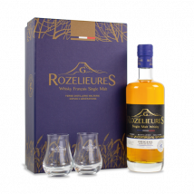 Coffret Whisky français Rozelieures Origine & 2 verres - 40°