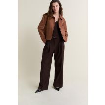Etam - Kort jasje met katoen - VERA - 36 - Chocolat - femme
