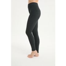 Długie legginsy prążkowane - M - anthracite - Etam
