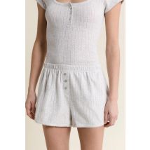Szorty piżamowe z bawełny - XL - grey - Etam