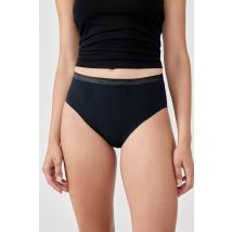 Majtki menstruacyjne z wysokim stanem - obfite krwawienie - M - black - Etam