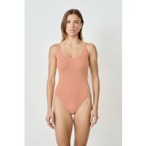 Body de canalé - LOUISA - L - abricot - Mujer - Etam