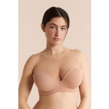 Sujetador bandeau con copas finas y tirantes desmontables, copas C-E - PURE FIT - 90D - Rosa - Mujer - Etam