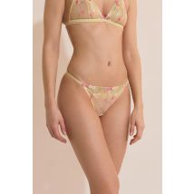 Stringi z haftowanym wzorem owoców - 36 - citron - Etam