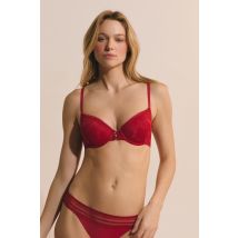 Sujetador N.4 - Copas finas de encaje - AURA - 90B - red - Mujer - Etam