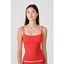 Top na ramiączkach z mikrofibry- PURE SOFT - XS - geranium - Etam