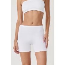 Szorty rowerowe z elastycznej bawełny organicznej - M - white - Etam
