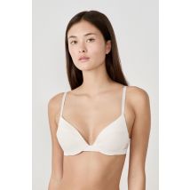 Biustonosz nr 2 - Push up z głębokim dekoltem- PURE ECLAT - 70C - ecru - Etam
