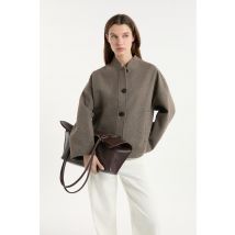 Torba z uchwytem - TU - brown - Etam
