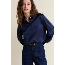 Camisa de satén - A CALLIE - L - marine - Mujer - Etam