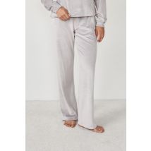 Welurowe spodnie od piżamy - XL - grey - Etam