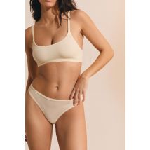 Tanga de microfibra - PURE SOFT - L - citron - Mujer - Etam
