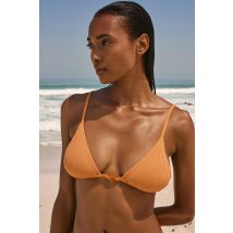 Góra od bikini trójkątna opalizująca - 34 - coral - Etam
