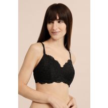 Biustonosz z cienkimi miseczkami po mastektomii - 85B - black - Etam