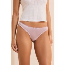 Satynowe stringi typu bloomer - S - primerose - Etam