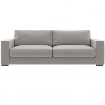 Cenova Fibreback 2 Seater Sofa - Fabric, Silver