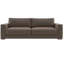 Cenova Fibreback 2 Seater Sofa - Faux Leather, Brown