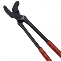 Hoof Clencher Clincher Curved Jaw Clench Tong 14"" Black Red
