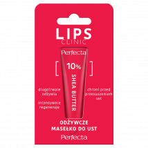 Perfecta Lips Clinic Odżywcze masełko do ust 10% Shea Butter