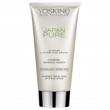 Yoskine Japan Pure Żel do mycia twarzy, peelingujące ziarna ryżu