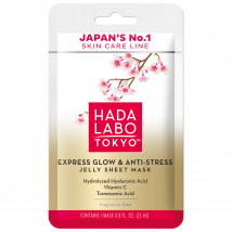 Hada Labo Tokyo Premium maska do twarzy Express Glow & Anti-Stress