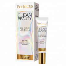 Perfecta Clean Beauty Wygładzający krem pod oczy i na powieki z 24K Gold