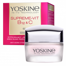 Yoskine Supreme-Vit B12 + C Wypełniający krem silnie przeciwzmarszczkowy do twarzy na dzień 60+