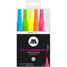 Molotow Grafx UV-Fluorescent 6x Set marker