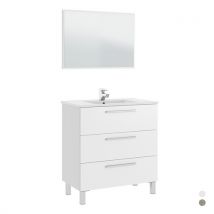 MOBILE BAGNO ATHENA 3 CASSETTI (DA MONTARE)- cm 86 x 80 x 45 Bianco Lucido- DH- pezzi 1