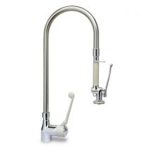 MISCELATORE LAVELLO CON DOCCETTA E LEVA CLINICA- Cromo- RIVER- pezzi 1