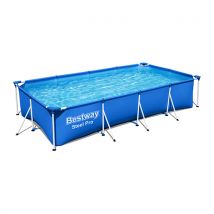 PISCINA FUORI TERRA STEEL PRO FRAME RETTANGOLARE- cm 400x211x81- BESTW- pezzi 1