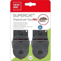 TRAPPOLA TOPI SUPERCAT PRO MINI SWISSINNO - PLASTICA CM 9 CF=PZ 2- 8 confezioni