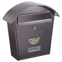 CASSETTA POSTA CHALET ALUBOX ACCIAIO VERN GRIGIO MM 360X100 H.MM 370