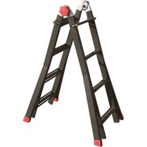 SCALA TELESCOPICA PHENOMENA AUTO SICOS ACCIAIO H.CM 112/390 PIOLI 4+4